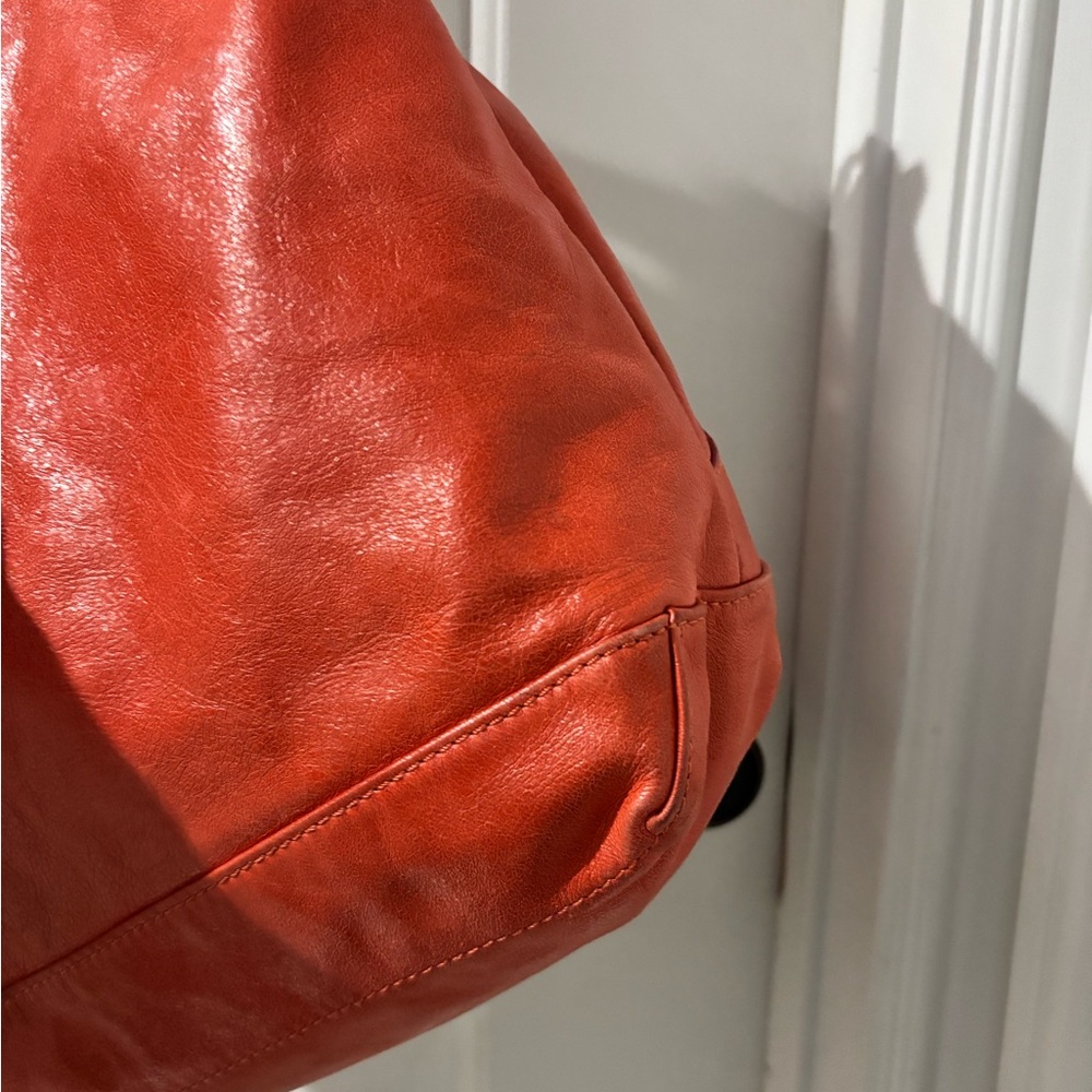 Authentic BALENCIAGA Giant Day Bag with mirror Red/Orange - Picture 15 of 16